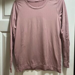 lululemon athletica Dusty Pink Long Shirt Crew